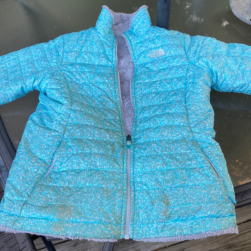North face child’s winter reversible jacket